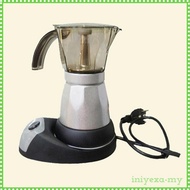 [IniyexaMY] EU Plug Electric Coffee Maker Expresso Machine Italian Moka Stovetop 300ml