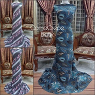 Kain Pasang Batik Premium Heavy ComoCrepe | Kain Pasang Bidang 60 | Kain pasang Printed Batik murah
