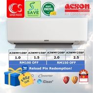 [SAVE 4.0] ACSON REINO+ INVERTER 4/5 STAR Air Cond Inverter R32 A3WMY10BF 1.0HP A3WMY15BF 1.5HP A3WMY20BF 2.0HP A3WMY25BF 2.5HP + My ECO