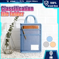 Test Paper Storage Bag A3/A4 Subject Classification Bag Layered Thickened Nylon Mesh Tote Bag