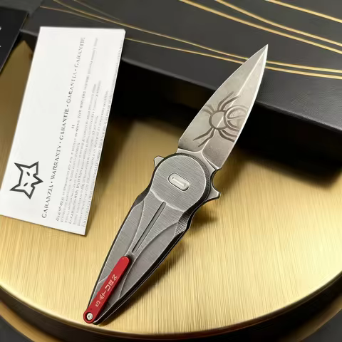 FX-551- Golden Cicada N690 steel Folding Knife, Portable mini knife, Emergency rescue tool, pocket k