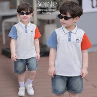 Lovely Bernie Happy Birthday boys' short sleeve polo Set - Summer boys' clothing Set 9-26kg - H1025B