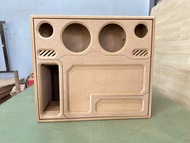 แบนพาส ซับ10"คว่ำดอก (ลมหลังดอก)กลาง 6.5"แหลม4นิ้ว" ไม้MDF15mm #แรงไม่ต้องลุ้น สเปคดอกDMแม่เหล็ก2-3ก