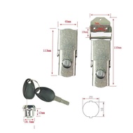 Tail Box Lock Stainless Steel Square Box Lock Motorcycle Tail Box Lock Tram Square Box Universal Loc