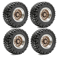 4Pcs 136mm 17mm Hex 2.6inch Km3 Tire and KMC Wheel Rim for 1/7  MK07 JK07 1/8 RC Crawler Car CROSSRC