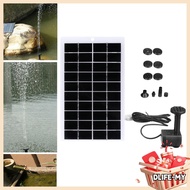 【In Stock】Solar Water Fountain Pump Kit 4W 5V Solar Water Pump with 9 Nozzles 50CM  Lift