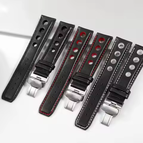 Genuine Leather bracelet For tissot 1853 Sports Watchband Racing PRS516 T91 1853 Top layer cowhide 2