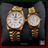 ROSCANI PARIS Couple Watch  497+398(23K GOLD PLATED)