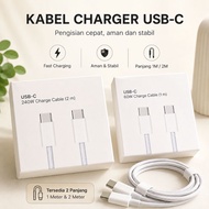 USB-C TO C Woven Charge Cable - Cable Original - (2M & 1M)