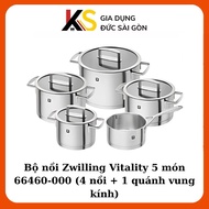 Zwilling Vitality 5 pot set Piece 66460-000 (4 pots + 1 glass lid)