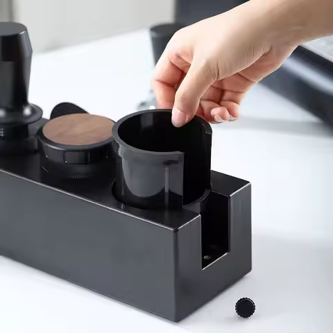 Coffee Tamping Station Distributor Tamper Set For 51/53/54/58mm Universal Espresso Coffee Tamper Sta