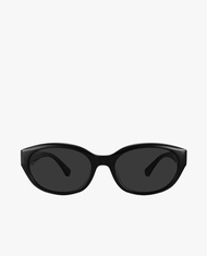 MUJOSH - Kính mát nữ gọng oval bản dày cá tính MJ12SM1573-BKC1