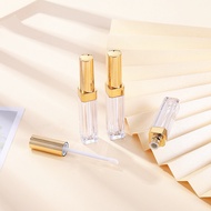 Empty Lipstick Case for matte lipstick, lip balm, square bar with gold cap 10g