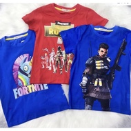 Fashion Blue Tshirts Boy Casual Shirt Fortnite Battle Royale