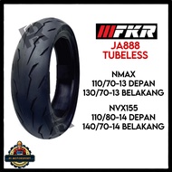 [FKR] JA888 NMAX150 NVX155 Tubeless Tyre Tayar 110/70-13 130/70-13 110/80-14 140/70-14