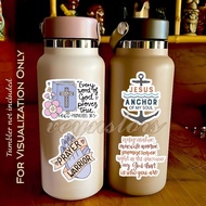 CHRISTIAN - BIBLE VERSE - VINYL STICKER • WATERPROOF