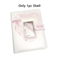 【HOT】 1pc High Quality PU Photo Card Binder A5 Bow Star Patterns Photo Album Loose-leaf Collectible 