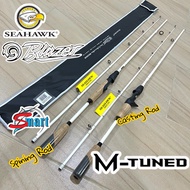 SEAHAWK BLAZER SPINNING DAN CASTING FISHING ROD BC / SNOW WHITE
