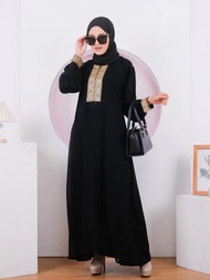 ABAYA GAMIS AFIFAH  TURKEY RENDA BORDIR MUSLIM WANITA