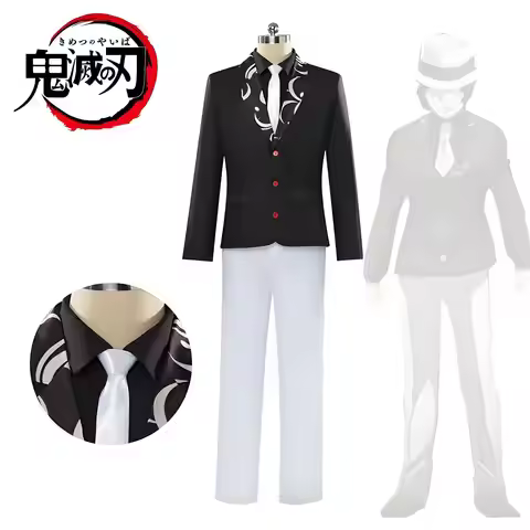 Kibutsuji Muzan Demon King Cosplay Anime Kimetsu No Yaiba disfraz uniforme sombrero peluca traje tra