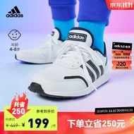 adidas阿迪达斯官方轻运动VS SWITCH 3 K男小童儿童休闲运动鞋 白色/黑色 34(210mm)