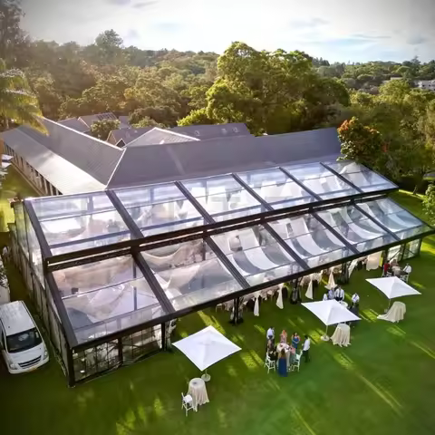 Large Clear Wedding Marquee Party Glass Wall Event Commercial Orangery Atrium Tents for Events