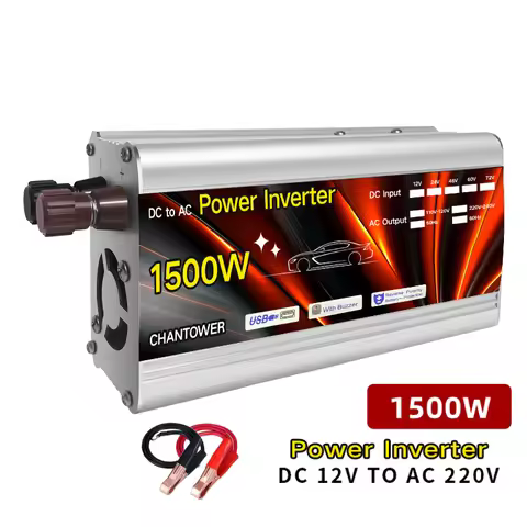 Inverter 12v 220v Solar Inverter 500W 1000W 1500W 2000W Portable Voltage Transformer Auto Charger Co