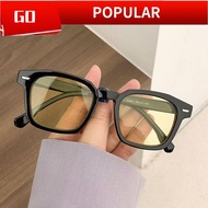 🎁🎁Ready Stock❤ spek mata viral cermin mata viral spek viral glasses Cermin Mata Hitam Selebriti Internet Retro Keperibadian Bergaya Wanita Bingkai Besar Kelihatan Kurus Betuk Segi Empat Versi Korea Bergaya Eropah dan Amerika Wajah Bulat Lelaki Cermin Ma