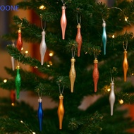 OONE 8pcs Xmas Spheres Ornaments, 9cm Candy Shaped Christmas Ball Pendants, Shatterproof Plastic Ele