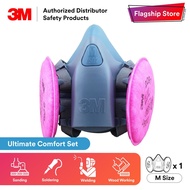 3M Welding Set - 7502 Respirator + 2091 P100 Filter [3 Pieces Set]