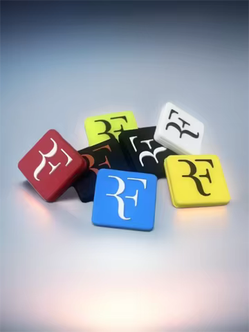 RF Tennis Racket Damper Federer F Letter Tennis Racket Shock Absorber