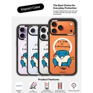 CASECASE X I'm So Sick of Everything Black Edge Clear Hard Magnetic Suction Impact Case For Apple IP