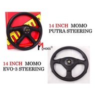 14'' Inch Momo Putra & Evo 3 Sport Steering 4 Stroke Universal 14 Inch