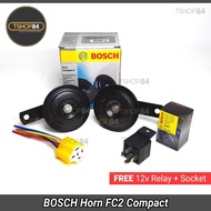 BOSCH Horn FC2 Compact 103-8KT 12V 350/420Hz 110dB(A) FREE 12v RELAY and SOCKET