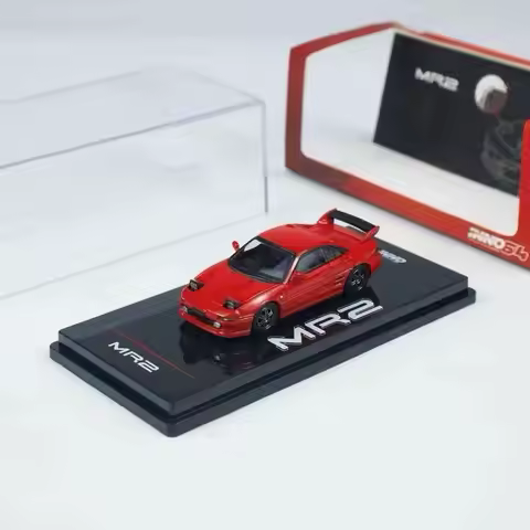 Presale INNO 1:64 MR2 SW20 JDM Mid-engine Sports Coupe Red Diecast Model Functional Pop-Up Headlight