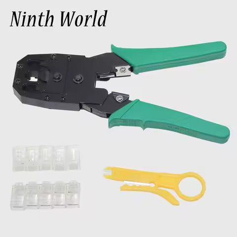 Cat6 Cat5 RJ45 Crimper Set Network Cable Crimping Pliers Lan Tool Kit With 10 PCS RJ45 8P8C Network 