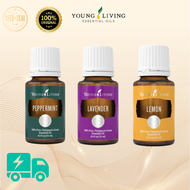(SHIP FAST)Young Living Peppermint/Lavender/Lemon Essential Oil 15ml,Air Freshening,Calming & Relaxi