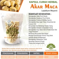 Akar MACA 100 kapsul curah herbal stamina libido kesuburan hormon pria