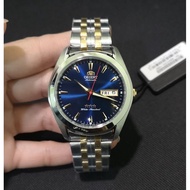 [Original] Orient RA-AB0029L19B Old School Classic Automatic Stainless Steel Blue Analog Men Watch