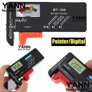 🍊YANN🍊 AAA/C/D/9V/1.5V Electricity Measuring Instrument Button Cell Voltage Checker Battery Volt Tester Universal Test Tool Electricity Tester Digital BT-168 Battery Capacity Indicator