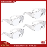 4 Pcs Anti Fog Safety Goggles Clear Protective Glasses Protective Goggles Lab Goggle Side  Safety Go