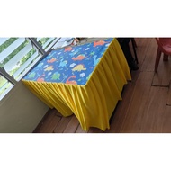 alas meja guru (heavy cotton) -skirting labuh
