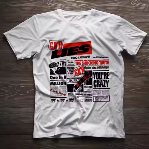 G N' R Lies Guns N' Roses Vintage T-Shirt, Axl Rose Frank Ferrer Slash Mckagan