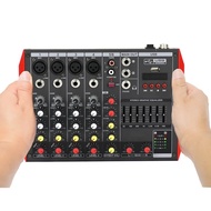 YKH5 YAMAH MG6 6 Channel Bluetooth DJ Karaoke Laptop Live Mixer 4+2 Sound Card Mixing Console with U