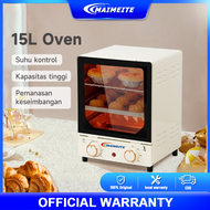 MAIMEITE 15L Oven Listrik Panggangan Elektrik Mini Low Watt Multifungsi Microwave Penghangat Makanan Daging Kue BBQ