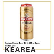 Anchor Strong Beer 24 X 490ml Cans Carton Deal