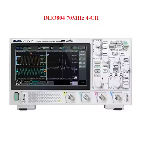 Original New RIGOL DHO804 4-Channel 70MHz DHO802 DHO812 DHO814 DHO824 Digital Oscilloscope 12 Bit 1.