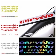 CERVELO Vinyl Sticker Decal for Mountain Bike/Road Cycling Stickers For Frame Decor CERVELO Bicycle Decals