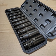 MATA Socket set 8-24MM Impact Socket Set 1/2 Inch Socket Bit Extension Impact Socket 10Pcs Length Re