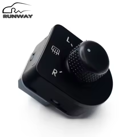 New Left Side Master Adjust Knob Side Mirror Switch Button For Volkswagen VW Golf Mk4 New Beetle Bor